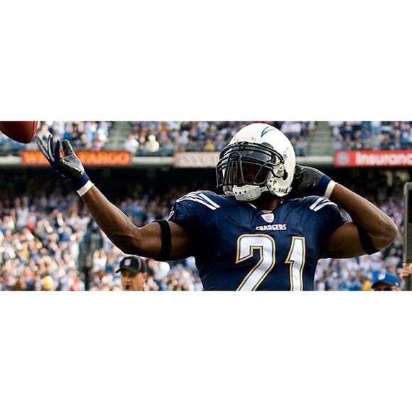 LaDainian Tomlinson San Diego Chargers NFL Jersey #21 Navy Blue Men’s XL - Picture 6 of 8